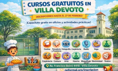 Inscripción cursos gratuitos 2026 ENOF Villa Devoto
