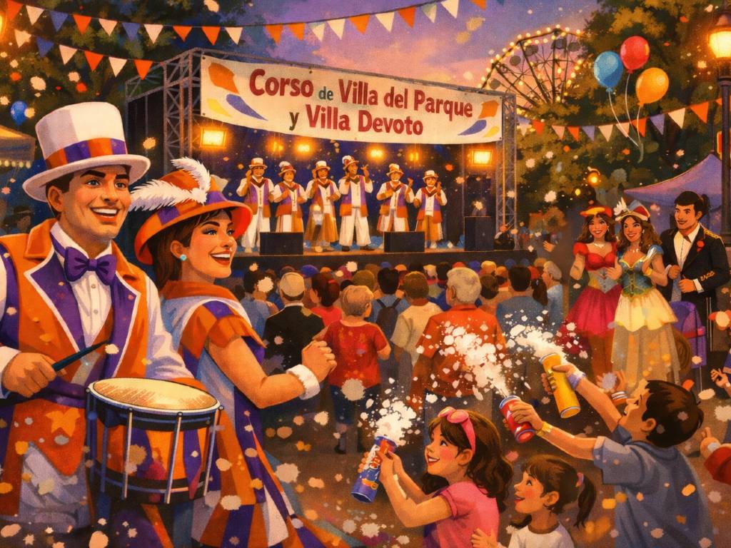 Los Pitucos en Villa del Parque carnaval 2026