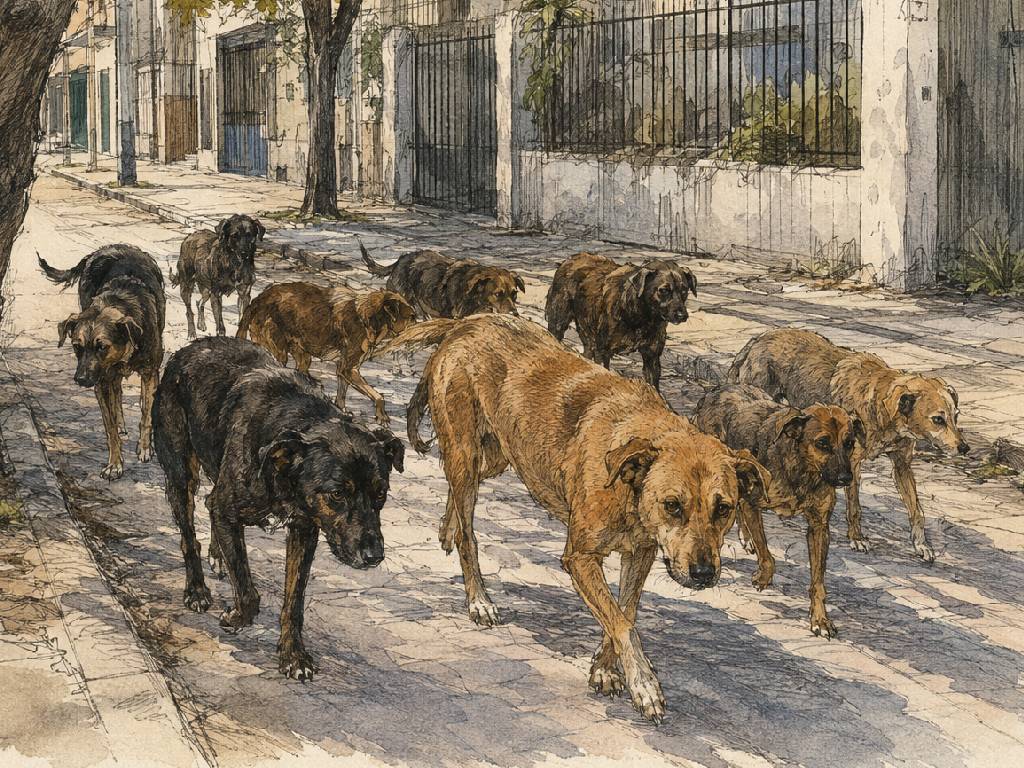 Manada perros Villa Santa Rita