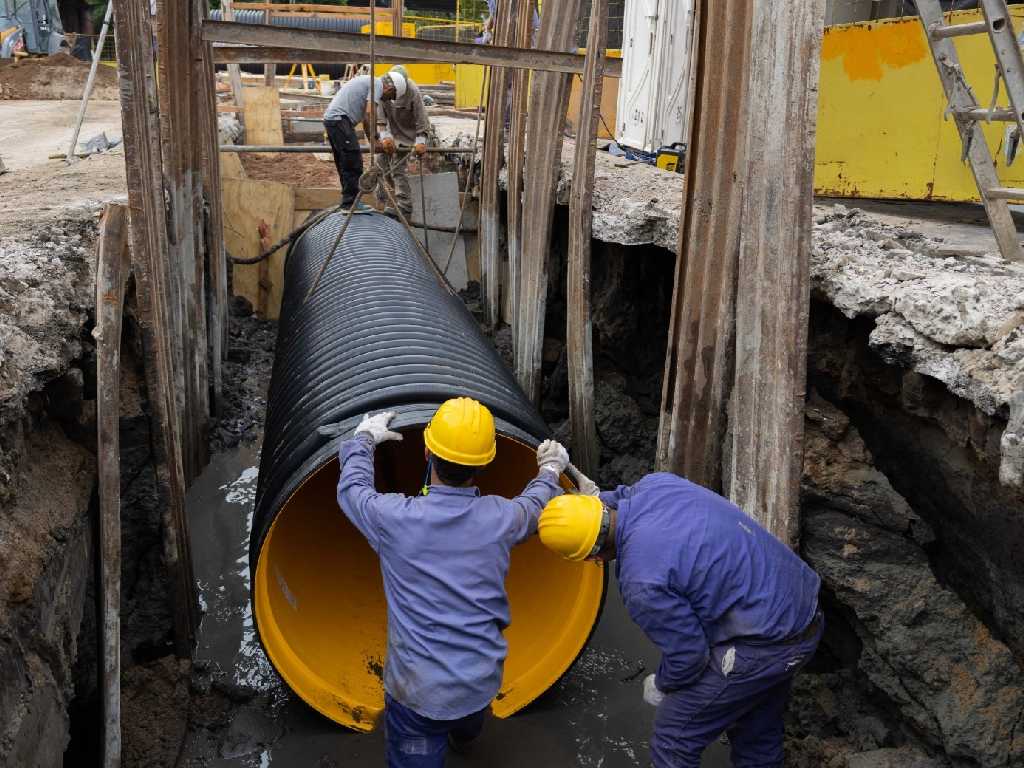 Obra pluvial comuna 11