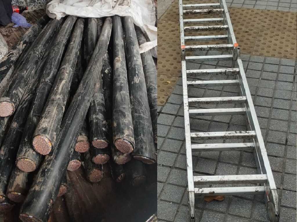 Roba cables en Villa Devoto