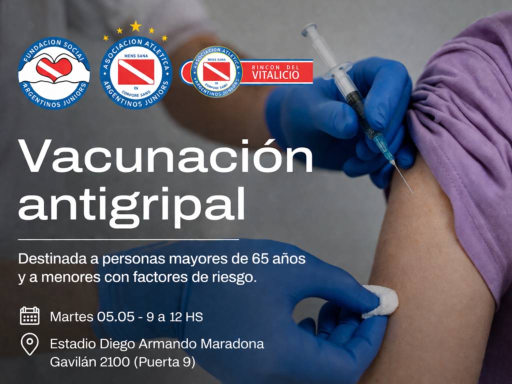 Vacina antigripal Argentinos Juniors