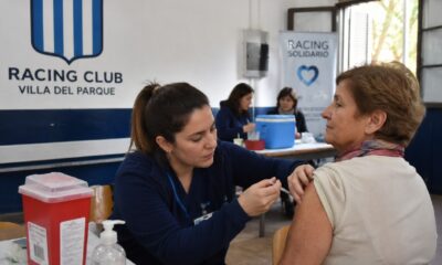Vacuna antigripal en Racing de Villa del Parque