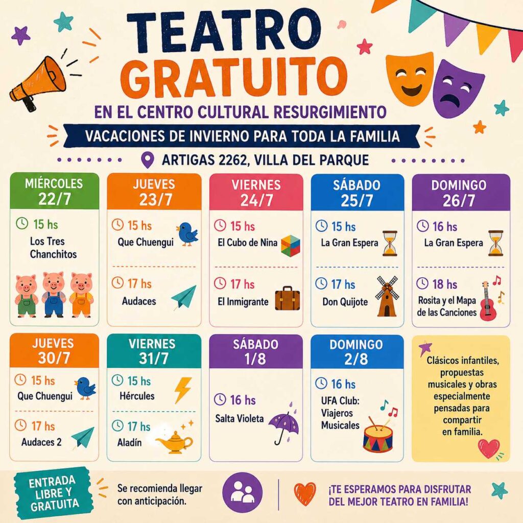 Vacaciones de invierno Comuna 11