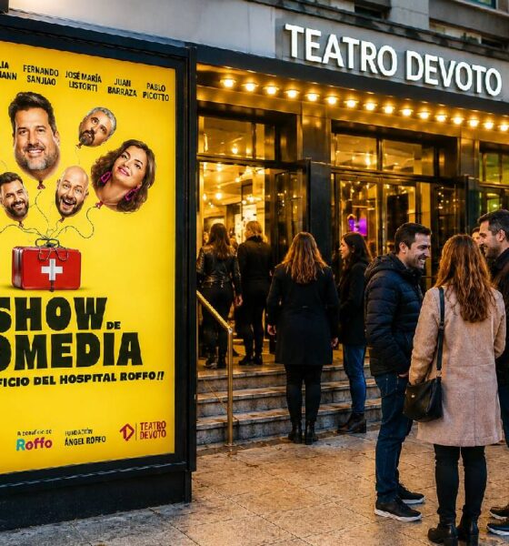 Teatro a beneficio del Hospital Roffo en Villa Devoto.